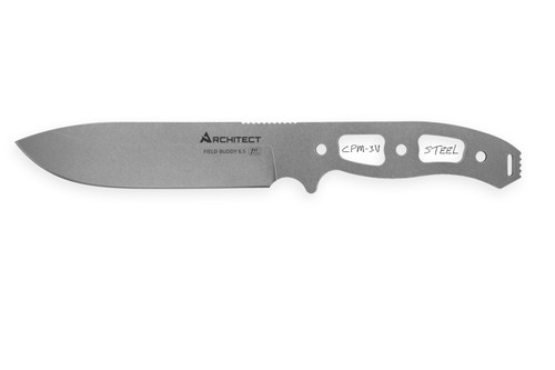 Architect® AK 6.5 Blade Only - Uncoated CPM-3V Steel - High Saber Grind