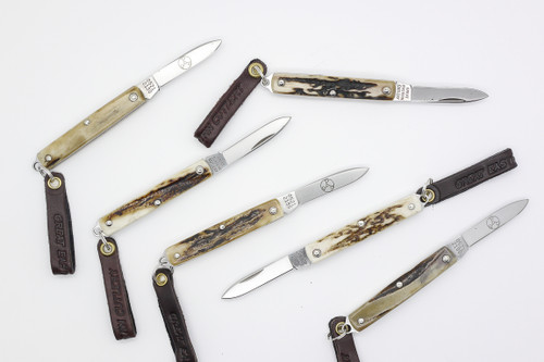Great Eastern Cutlery GEC #05 Keychain Knife - Spearpoint Blade - 1 Blade - Sambar Stag