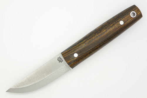 LT Wright Knives Pronghorn - O1 Steel - Scandi Grind - Bocote Handle - Matte Finish - 4 - FREE Black Liners!
