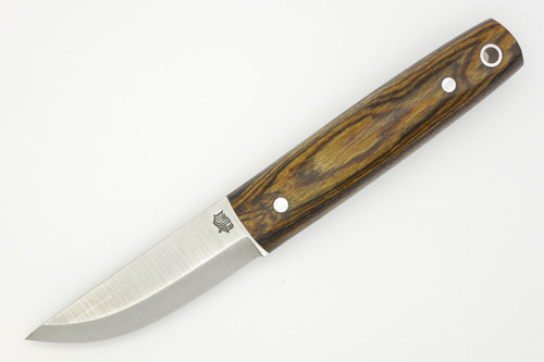 LT Wright Knives Pronghorn - O1 Steel - Scandi Grind - Bocote Handle - Matte Finish - 5 - FREE Black Liners!