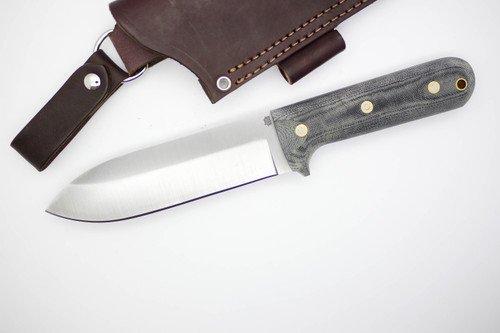 LT Wright Knives Gen 3 - O1 Saber Grind - Black Canvas Micarta - Matte Finish
