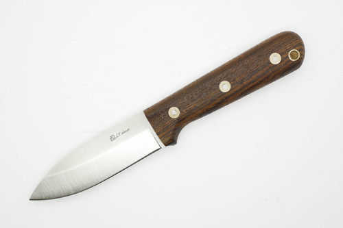 LT Wright Knives Genesis - A2 Steel - Saber Grind - Bocote - Matte Finish - FREE Black Liners! - 4