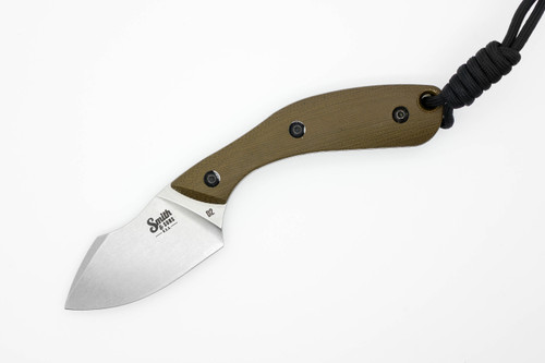 Smith & Sons Knives: APEX - D2 Tool Steel - OD Green Canvas Micarta Handle