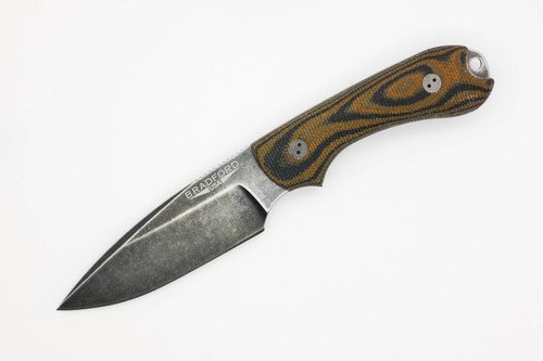 Bradford Knives: Guardian3 - M390 Steel - False Edge, Nimbus Finish Blade - 3D Camo Micarta Handle