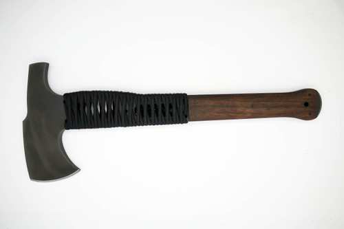 Winkler Knives - Hammer Combat Axe - 80CRV2 Steel - Walnut Handle - Partial Cord Wrap