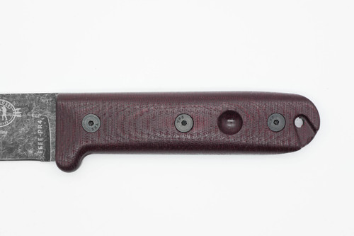 TKC: Micarta Handle for ESEE PR4 - Double Red Canvas Micarta