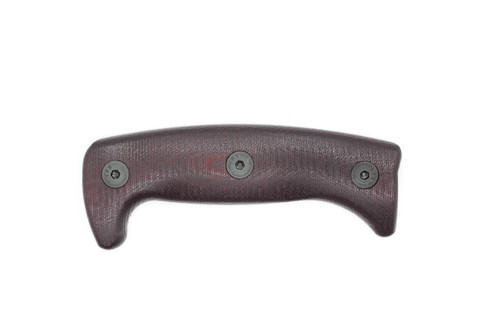 TKC: Handle for ESEE Junglas I/II & Cleaver - Double Red Canvas Micarta