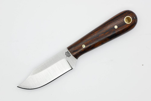 LT Wright Knives Frontier Trapper - AEB-L Steel - Saber Grind - Desert Ironwood - 2 / FREE Black Liners!