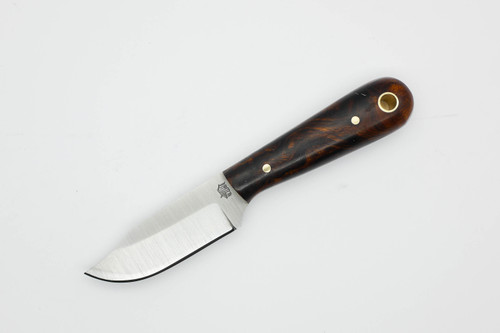 LT Wright Knives Frontier Trapper - AEB-L Steel - Saber Grind - Desert Ironwood - 3 / FREE Black Liners!