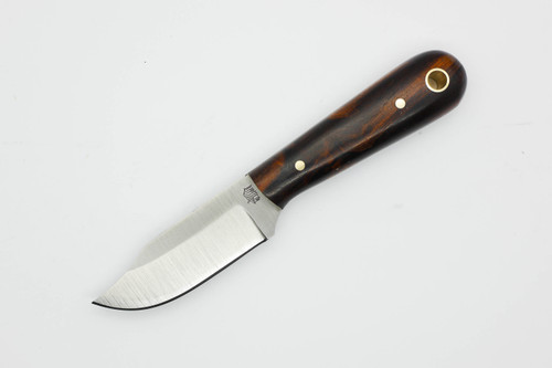 LT Wright Knives Frontier Trapper - AEB-L Steel - Saber Grind - Desert Ironwood - 7 / FREE Black Liners!