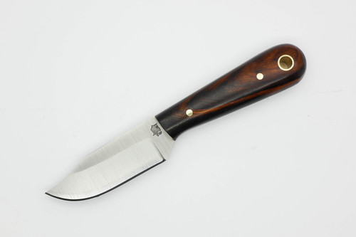 LT Wright Knives Frontier Trapper - AEB-L Steel - Saber Grind - Desert Ironwood - 10 / FREE Black Liners!