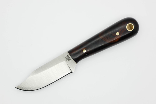 LT Wright Knives Frontier Trapper - AEB-L Steel - Saber Grind - Desert Ironwood - 19 / FREE Black Liners!