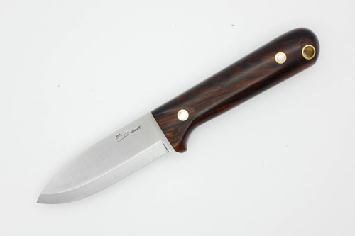 LT Wright Knives Next Gen - Scandi Grind - 3V Steel - Desert Ironwood - 6 / FREE Black Liners!