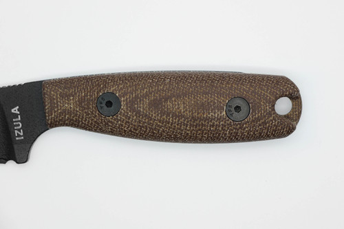 TKC: EXTENDED Handle for ESEE IZULA - Brown Canvas Micarta