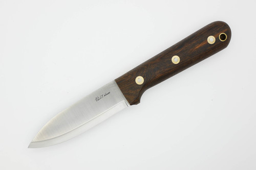 LT Wright Knives Genesis  - A2 Steel - Scandi Grind - Bocote Handle - Black Liners - 5