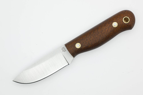 LT Wright Knives Brumby Lite - A2 Steel - Saber Grind - Brown Burlap Micarta Handle - Matte Finish