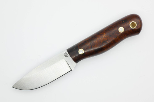 LT Wright Knives Brumby Lite - A2 Steel - Saber Grind - Desert Ironwood Handle w/ Black Liners - 3