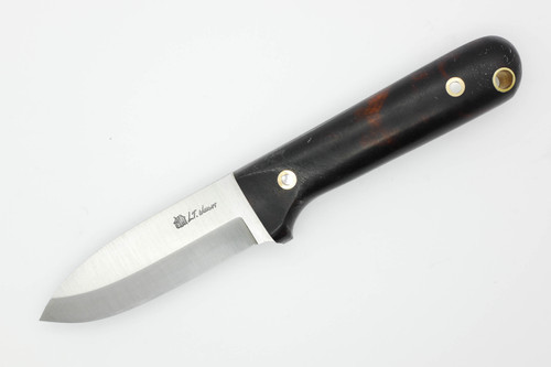 LT Wright Knives: HEVI Next Gen - 3/16" Thick O1 Steel - Scandi Grind - Desert Ironwood - 2 - FREE Black Liners!