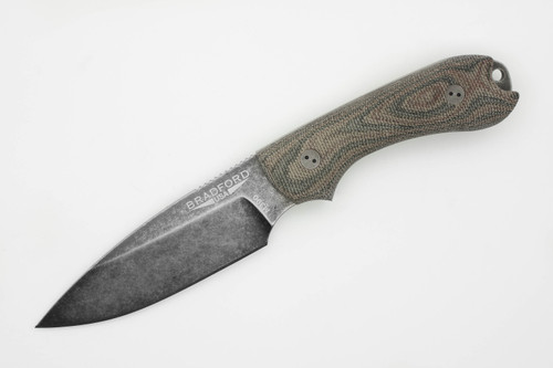 Bradford Knives: Guardian3, 3D - M390 Steel - Sabre Grind, Nimbus Finish Blade - 3D Camo Micarta Handle