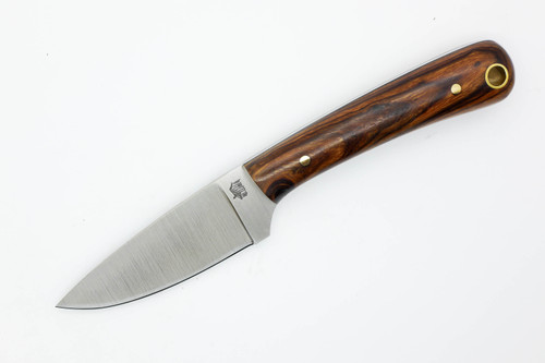 LT Wright Knives Frontier Valley - 3/32" O1 Steel - Flat Grind - Desert Ironwood - Black Liners - 3
