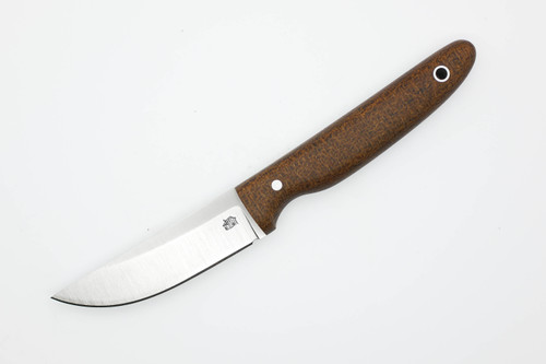 LT Wright Knives: APEX - A2 Steel - Saber Grind - Fixed Blade Knife w/ Brown Burlap Handle