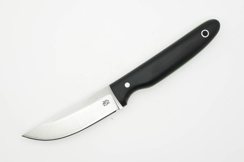 LT Wright Knives: APEX - A2 Steel - Saber Grind - Fixed Blade Knife w/ Black G10 & Toxic Green Liners Handle