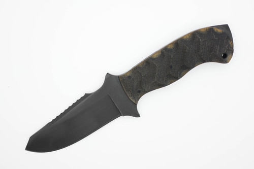 Winkler Knives - Utility Crusher - 80CRV2 Steel - Flat Grind - Sculpted WASP Laminate Handle - Crusher/Glass Breaker