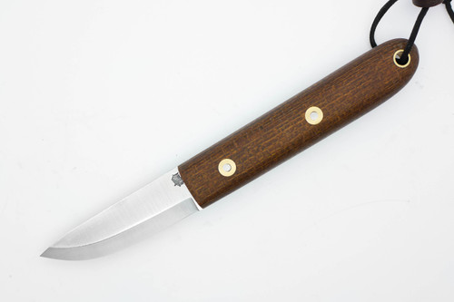 *Limited Exclusive* LT Wright Knives: Boattail - A2 - Scandi Grind - Brown Burlap Handle - Matte Finish - FREE Extras