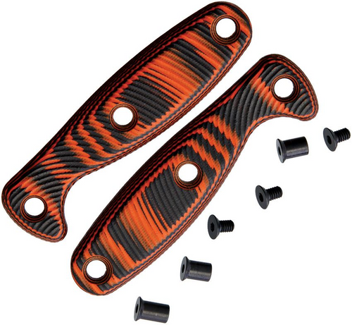 ESEE Xancudo Stock Solid (No Hole) Handle - Orange & Black G10