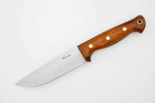 LT Wright Knives Forest Trail - A2 Steel - Saber Grind - Desert Ironwood Handle - FREE Black Liners! - 2