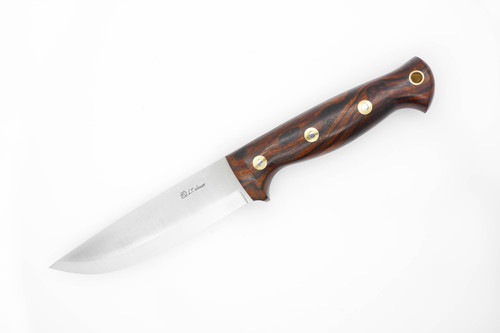 LT Wright Knives Forest Trail - A2 Steel - Scandi Grind - Desert Ironwood Handle - FREE Black Liners! - 1