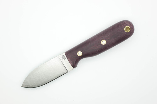 LT Wright Knives Bushbaby - A2 Steel - Flat Grind - Double Red Canvas Micarta - Matte Finish