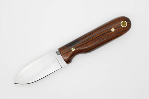 LT Wright Knives Bushbaby - A2 Steel - Flat Grind - Desert Ironwood w/ FREE Black Liners - 3