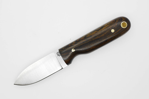 LT Wright Knives Bushbaby - A2 Steel - Flat Grind - Desert Ironwood w/ FREE Black Liners - 5