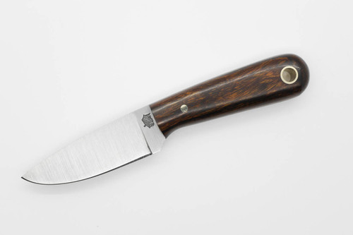 LT Wright Knives: Frontier First - O1 Tool Steel - Flat Grind - Desert Ironwood w/ Black Liners - 4