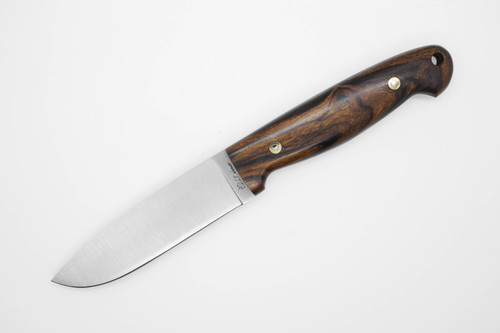 LT Wright Knives Trekker - AEB-L Steel - Flat Grind - Desert Ironwood Handle w/ FREE Black Liners - 6