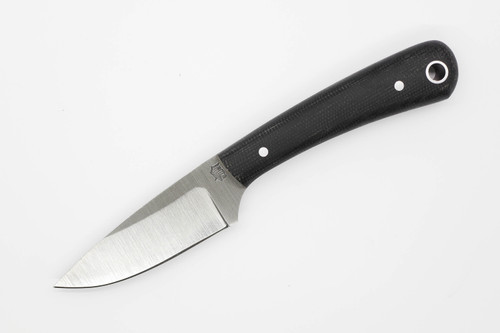 LT Wright Knives Frontier Valley - D2 Steel - Flat Grind - Black Canvas Micarta Handle - Matte Finish