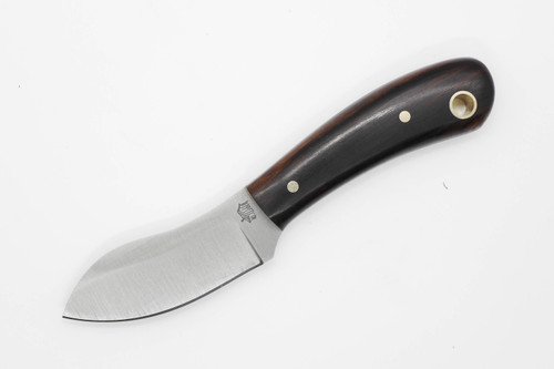 LT Wright Knives: Lil Muk - Saber Grind - O1 Steel - Desert Ironwood w/ Black Liners - 5