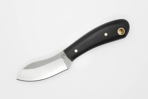 LT Wright Knives: Lil Muk - Saber Grind - O1 Steel - Black Canvas Micarta - Matte Finish