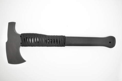 Winkler Knives - Hammer Combat Axe - 80CRV2 Steel - Black Laminate Handle - Partial Cord Wrap