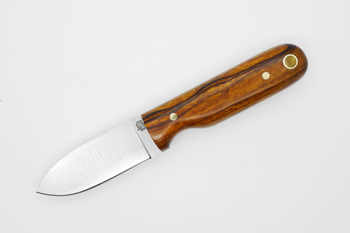 LT Wright Knives Bushbaby - A2 Steel - Flat Grind - Desert Ironwood w/ FREE Black Liners - 6