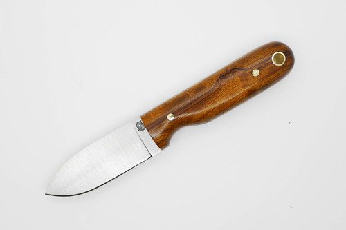 LT Wright Knives Bushbaby - A2 Steel - Flat Grind - Desert Ironwood w/ FREE Black Liners - 8