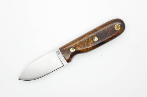 LT Wright Knives Bushbaby - A2 Steel - Flat Grind - Desert Ironwood w/ FREE Black Liners - 10