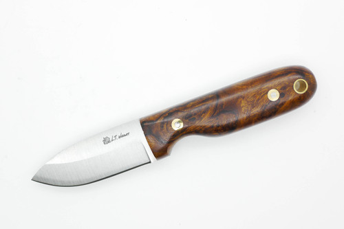 LT Wright Knives Bushbaby - Saber Grind - O1 Steel - Desert Ironwood - Black Liners - 6 / FREE BLACK LINERS!