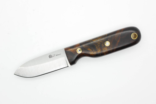 LT Wright Knives Bushbaby - Saber Grind - O1 Steel - Desert Ironwood - Black Liners - 10 / FREE BLACK LINERS!
