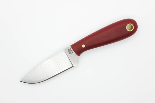 LT Wright Knives Frontier First - CPM 3V Steel - Flat Grind - Red G10 - Matte Finish