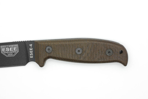 TKC: EXTENDED Handle for ESEE 4 - OD Green Canvas Micarta