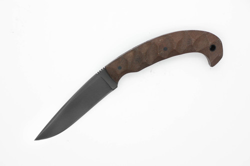 Winkler Knives - Contingency - 80CRV2 Steel - Flat Grind - Sculpted Brown Laminate Handle - Tapered Tang