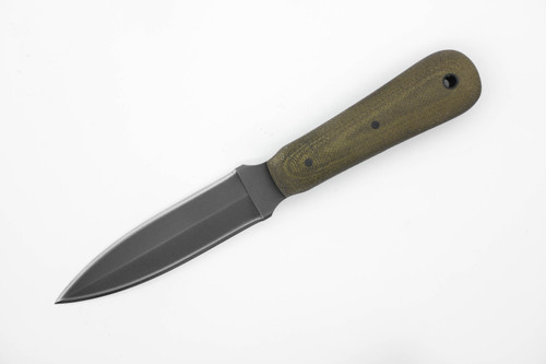 Winkler Knives - Defense Dagger - 80CRV2 Steel - Full Double Edge - Green Laminate