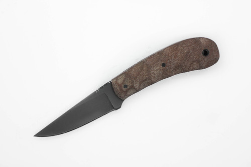 Winkler Knives - SD-2 (Standard Duty 2) - 80CRV2 Steel - Flat Grind - Sculpted Brown Laminate Handle - Kydex